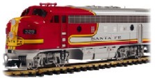In the late-1940�s, General Motor�s Electro Motive Division (EMD) introduced this classic diesel-electric locomotive. With its handsome Bulldog nose and 1,500 horsepower, the F7 A-unit was an instant hit with rail fans and railroads alike. In total, more than 2,300 were built for railroads across America. The most famous F7s belonged to the Santa Fe and wore the railroad�s striking Warbonnet livery. You can add that bold design to your layout with this big LGB model. Two B�hler-powered trucks provide remarkable pulling power. Add an F7 B-unit (20582) for authentic digital sound.