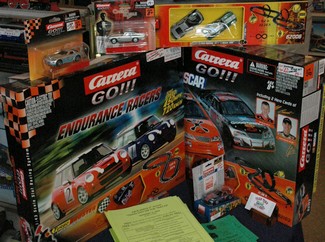 Like the name says, Train Town Toy and Hobby, also carries lots of great toys, like these race cars from Carerra