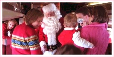 Santa Train at Train Town Toy & Hobby!