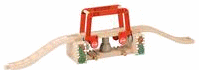 Discover new bridge fun on Sodor with the Suddery Swing Bridge! This action-packed bridge rotates, and the gates magically rise to prevent engines from falling. Stop signs automatically pop up to direct traffic. Bridge is designed to have engines travel above or below: two levels of action! Includes two pieces of Ascending Track. Discover new bridge fun on Sodor with the Suddery Swing Bridge! This action-packed bridge rotates, and the gates magically rise to prevent engines from falling. Stop signs automatically pop up to direct traffic. Bridge is designed to have engines travel above or below: two levels of action! Includes two pieces of Ascending Track.